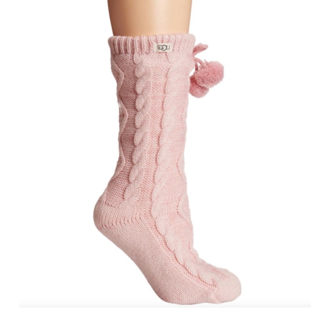 UGG Women’s Fleece Lined Cozy Sock - Seashell Pink